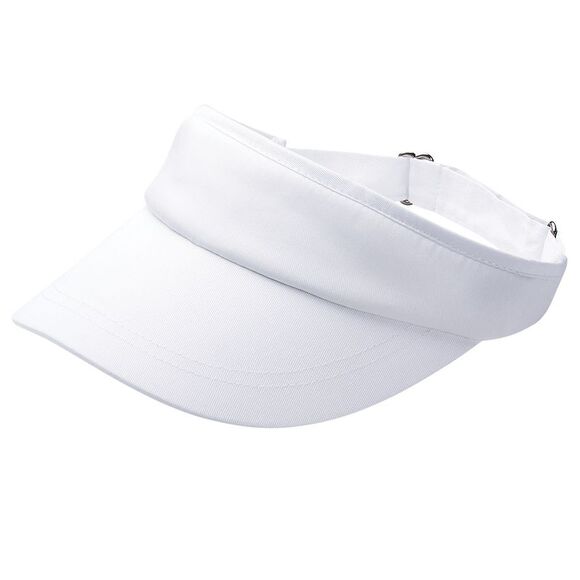 Beechfield Unisex Sports Visor / Headwear (Pack of 2) / White - Picture 2 of 3